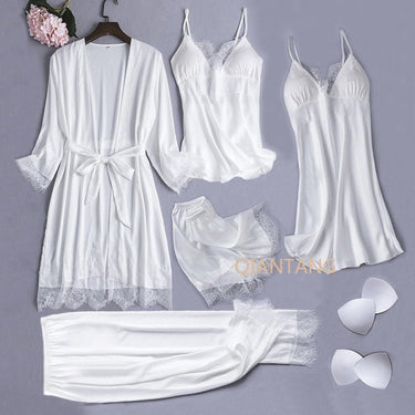 Silk Satin Lingerie 5PCS - LightsBetter